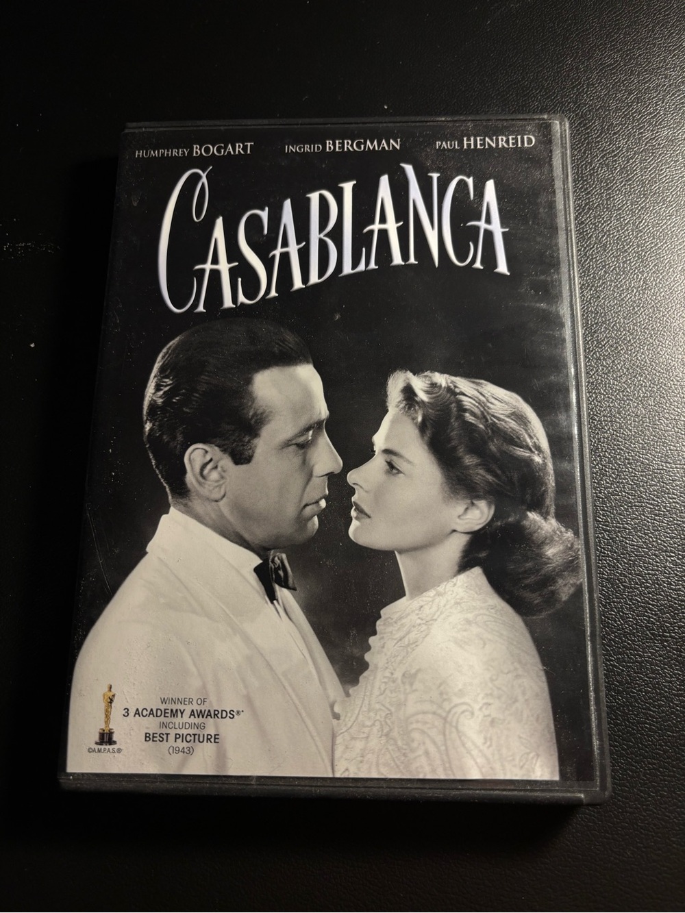 Warner Bros. Casablanca DVD - Black & White Cover